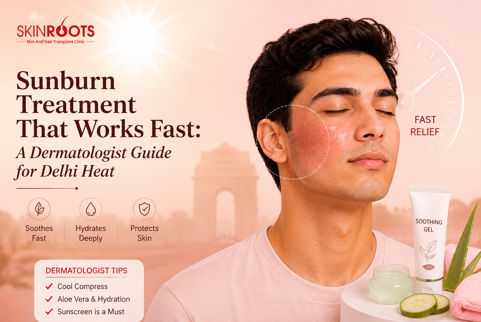 Sunburn Treatment That Works Fast: A Dermatologist Guide for Delhi Heat